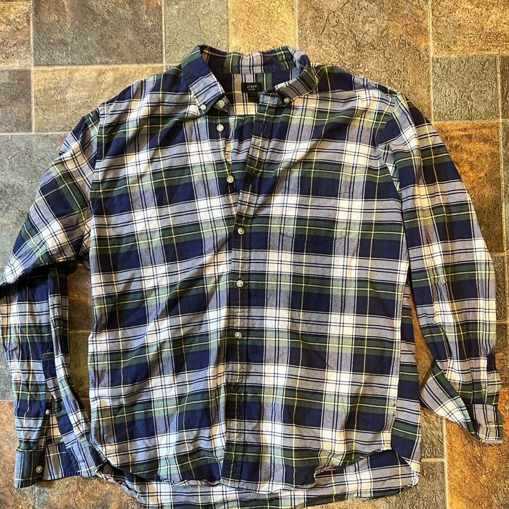 Mens XL J Crew Button-up Shirt in EUC!